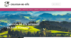 Desktop Screenshot of createur-de-site.ch